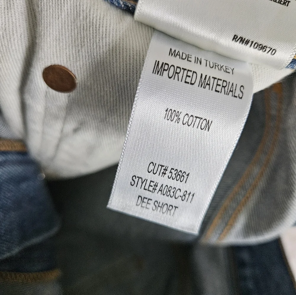 Agolde Dee Cut Off Vintage Style High Rise Jean Shorts - Picture 7 of 7